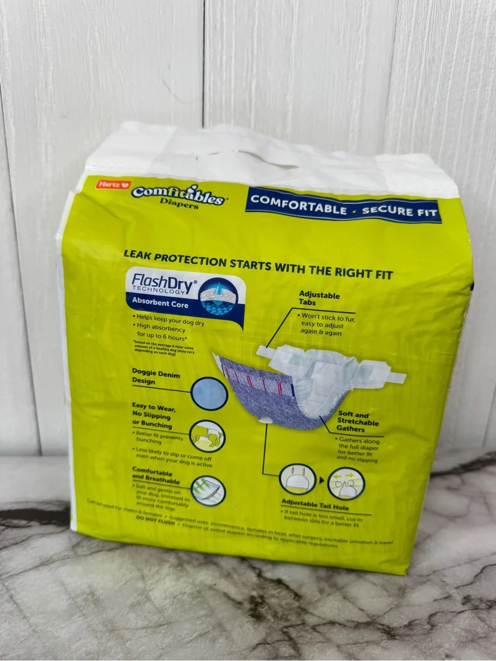 Comfitables XXS Blue Dog Diapers - Comfortable Secure Fit